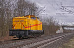 Lokomotive 346 920-2 ,,Goldbroiler'' am 17.02.2021 in Lintorf.