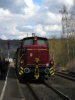 ...V 60 1184 den BW-Pendel anlsslich des Dampfspektakels in Gerolstein am 02.04.