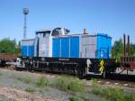 98 80 3345252-1-D-KML der Kreisbahn Mansfelder Land stand am 05.06.10 mit einem Bauzug im Hbf Zwickau/Sachs.