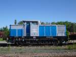 98 80 3345252-1-D-KML der Kreisbahn Mansfelder Land stand am 05.06.10 mit einem Bauzug im Hbf Zwickau/Sachs.