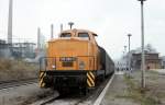 DR 106 099-5 mit einem DMV-Sonderzug von Sangerhausen nach Naumburg (S) Hbf, im Bf Karsdorf; 22.10.1988 Foto: Archiv IG Unstrutbahn