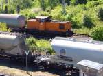 345 266-1 (98 80 3345 266-1 D-ITB) rangiert am 16.05.2014 auf dem Ausziehgleis in Nordhausen