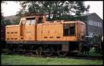 346029 mit Pantograph am 6.10.1992 im BW Hoyerswerda.