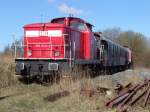 Die 345 033-5 der Firma RME(Rbel/Mritz Eisenbahn GmbH)abgestellt in Hhe Kombiwerk Rostock-Seehafen.Aufgenommen am 07.04.07