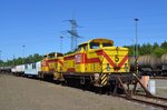 MEG 5 45 365-1 & MEG 4 345 364-4 in Böhlen bei Leipzig 07.08.2016