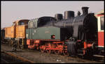 In Rinteln standen am 14.2.1993 DEW 6 Graf Bismarck XVI und V 60 ex Chemiewerk Coswig Lok 1.