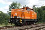 345 413 bzw. V60 105-1 (98 80 3345 413-9 D-EGB) der Erfurter Gleisbau GmbH am 15.7.2022 Lz zu sehen in Kaulsdorf