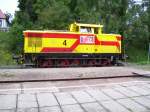 MEG 4 beim rangieren im Bahnhof Freyburg (Unstrut); 08.09.2007