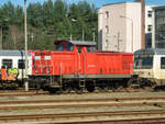EX DR-Rangierlok 345 061, nach der Ausmusterung 2003 nicht mehr im Besitz der DB, am 21.04.2008 im Bw. Neustrelitz.