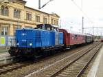 Am 11.10.2014 Sonderfahrt in Wittenberge die 345 220-8 V 60 02 mit der 60022 von der OHE .