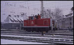 360599 rangiert am 13.2.1991 im oberen Bahnhof des HBF Osnabrück.
