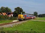 Die 360 608  mit einem Sonderzug am 15.09.2019 unterwegs bei Sengenthal.