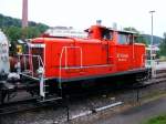 Eine Diesellok der DB-Baureihe 360 im Eisenbahnmuseum Bochum-Dalhausen am 25.