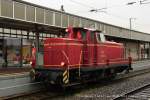 V 60 615 fuhr am 09.03.2013 Pendelfahrten in Witten Hbf.