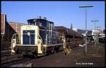 360102 am 29.11.1989 im Bauzug Dienst im Bahnhof Gummersbach.