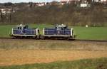 360 329 + 360 338  bei Kirchberg  24.03.95