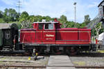 Die Rangierlokomotive 260 770-3 von Railflex war Anfang Juni 2019 im Eisenbahnmuseum Bochum eingesetzt.