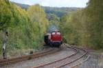 260 109 Enfahrt am 17.10.2009 in Biedenkopf