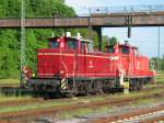 Am Abend des 5. Juni standen 260 588(altrot) und 360 159(verkehrsrot) der EfW abfahrbereit im Bahnhof Kreiensen auf der Ostseite.