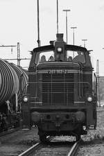 Mit der Rangierlokomotive 261 162-2 wurden Führerstandsmitfahrten ermöglicht. (Gelsenkirchen, September 2019)