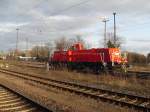 261 023 rangierte am 24.03.2011 in Stendal.