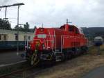 VOITH Gravita 10 BB (261 033-5) war anlsslich des VIVAT VIADUKT-Festes im Bahnhof von Altenbeken ausgestellt. 02.07.2011.