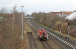 DB Cargo 362 900 erreicht aus Seddin kommend den Güterbahnhof Berlin-Lichterfelde West,  von wo aus es wenig später auf die sogenannte Görzbahn geht.