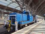 Fr�her etwas ganz Normales, heute etwas Au�ergew�hnliches: 362 035-3 zieht wenige Minuten nach der Ankunft den dort endenen EC 134 aus Przemysl aus dem Bahnhof.