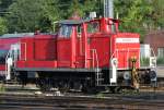 Die 362 942-5 wartet im BW Aachen HBF auf neue Aufgaben, aufgenommen am 26.07.2009