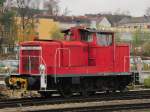 Den ganzen Tag mit Rangieraufgaben unterwegs, flitzte mir 362 400-4 Lz vor die Linse. (Regensburg Hbf, 09.11.09).