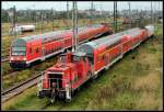 362 853-4 hat mal wieder Rangierdienst. Stralsund Hbf am 061.0.06 