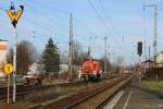 Als Lz rollt 362 921-9 am 23.03.2011 durch Taucha.