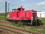 362 855-9 steht am 10. Juli 2011 im Chemnitzer Hbf abgestellt.