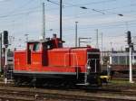 362 423-6 im Bahnhof Cottbus-Hauptbahnhof wartet am 03.05.2008 auf nächsten Rangierauftrag