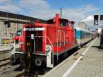 DB Schenker Rail 362 594-4 am 14.08.14 in München beim Bereitstellen des ALEX Süd