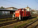 363 132 rangiert im Regensburger Bahnhof am 14.08.2007