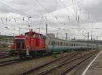Die BR 363 706 am 04.11.2007 bei Rangierarbeiten in Mnchen HBF.