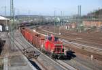 363 198-3 ist unterwegs nach AA-Essingen. Hier in Aalen am 06.Mrz 2008.