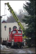 Portrait von 363 110-8 bei den Schwbischen Htten-Werken (SHW) in Wasseralfingen.