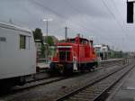 Die 363 661 am 08.08.2008 bei Rangierarbeiten in Passau Hbf.