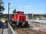 363 115 rangiert am 27.05.2005 im Bereich des Karlsruher Rheinhafens.