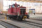 Abgestellt auf dem Chemnitzer Hauptbahnhof wartet 363 121 auf neue Aufgaben.06.03.2012.