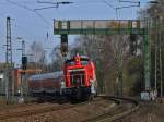 363 720-4 am 27.03.2012 mit einer Dosto-Garnitur auf der KBS 480 von Aachen Rothe Erde kommend nach Aachen Hbf.