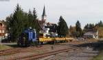 ESG 2 mit dem DBV 25529 (Stuttgart Zuffenhausen-Lffingen) rangiert in Lffingen 5.10.12