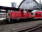 363 882-7 stellt am 03.03.13 einen RE bereit in Frankfurt am Main Hbf 