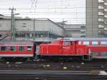 363 220-5 rangiert im Januar 2007 im Frankfurter Bahnhofsvorfeld.