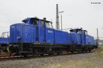 ESG 6 (363 621-4) und ESG 9 (364 778-1) in Wuppertal Oberbarmen, am 23.07.2016.