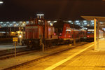 363 711 rangiert fleißig im Mühldorfer Bahnhof am 13. Oktober 2016.