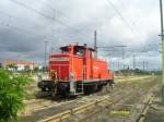 363631 steht auf einem Nebengleis in Lutherstadt Wittenberg.