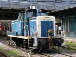 20 Tage vor z-Stellung im Chemnitzer Hauptbahnhof die letzte blaue Einsatzlok ihrer Art. Foto: 27.05.2007